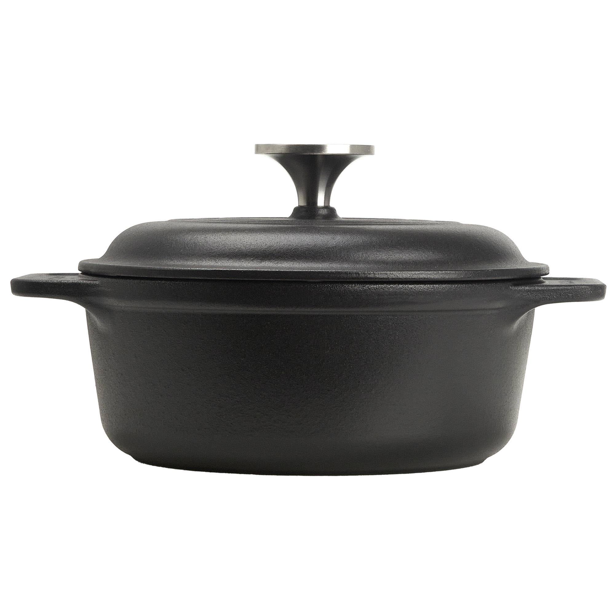 Victoria Cocotte Induction Fonte Émaillée 20cm, Dutch Oven 1,9L, Four Hollandais Sans PTFE et PFOA, Convient pour Feu, Barbecue, Four, Vitrocéramique, Gaz