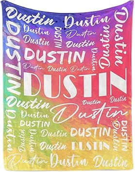 Name Blanket Personalized Name Blanket Customized Blanket with Name Text for Adult Kid Birthday Christmas Mothers Fathers Valentines Day Gift
