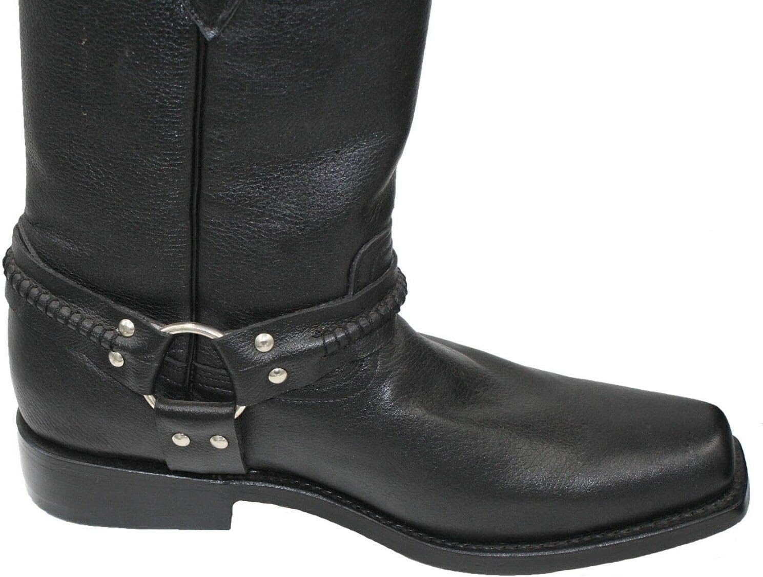 Dona Michi Men's Genuine Cowhide Leather Motorcycle Boots Handmade