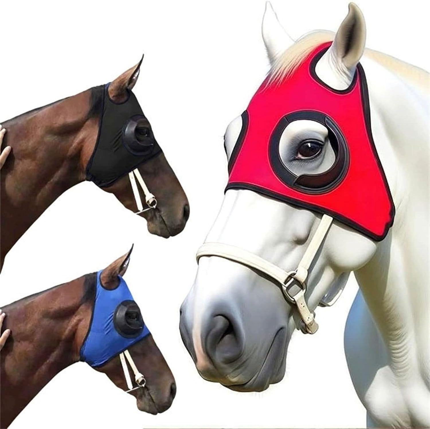 Durability Horse Cycling Eye Protective Equestrian Gears for Full Coverage Against Wind Sand and Horse Wind