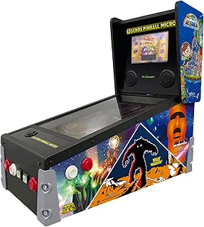 Legends Pinball Micro, Arcade Machine Console, Classic Retro Video Games, 50 Built in Licensed Pinball Games, Space Invaders, Bubble Bobble,Time Machine, WiFi, HDMI, Bluetooth
