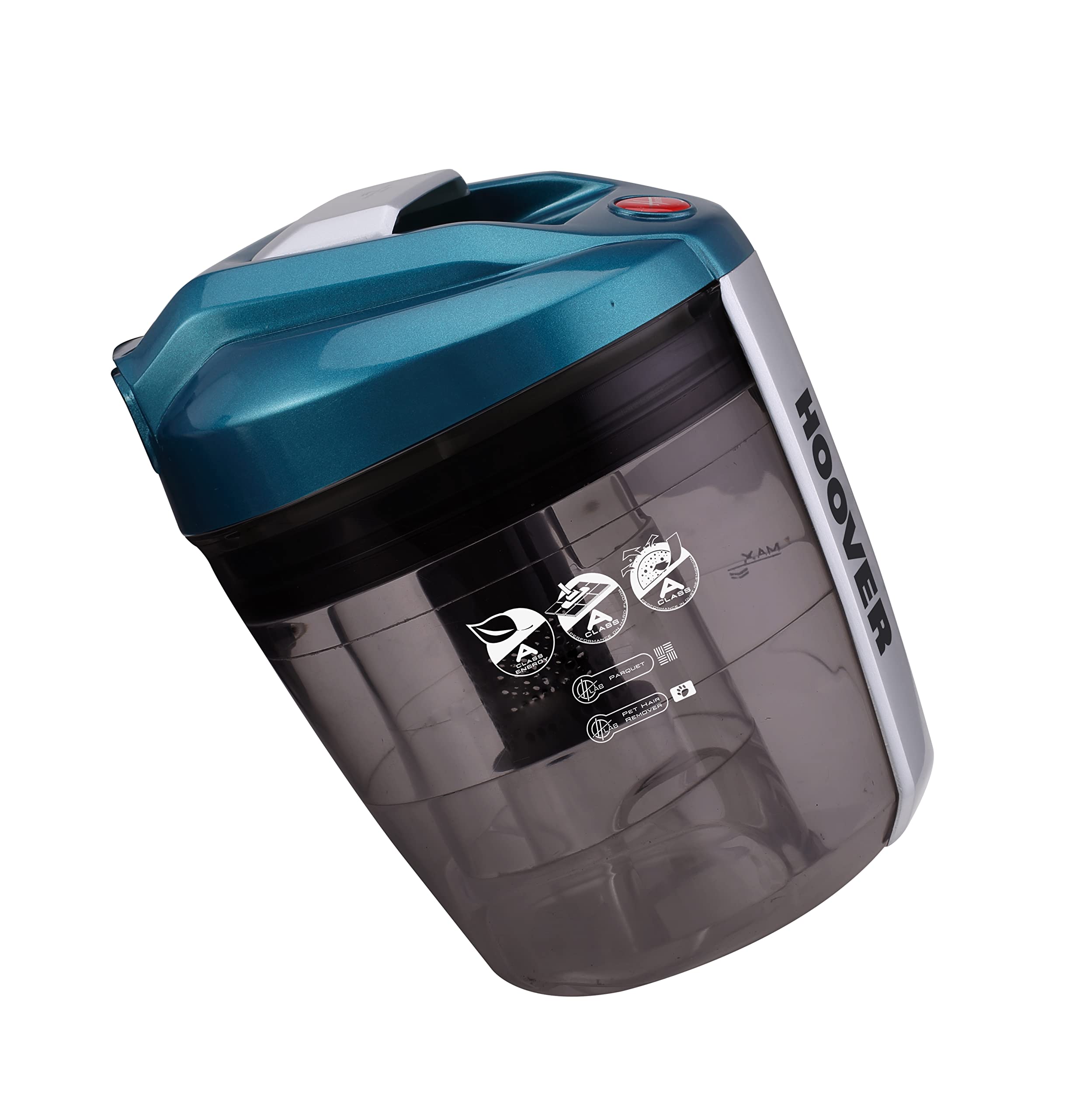 Hoover BR31PET - Aspirador de Trineo sin Bolsa, Potente 700 W, tecnología ciclónica, 2L, Vaciado fácil y rápido, Cepillo Combinado para Suelos Duros y moquetas, turbocepillo Especial para Animales,
