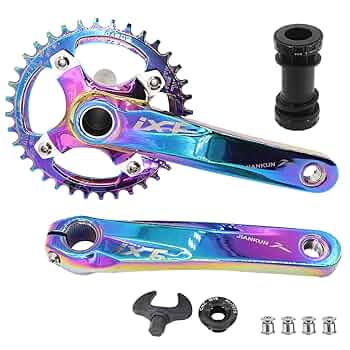 AEROZINE アルミクランクセット おまけ付き AEROZINE アルミクランクセット おまけ付き 透かし彫り自転車