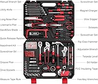 Vista 2 de Eastvolt 218-Piece Household Tool Kit, Auto Repair Tool Set, Tool Kits for Homeowner, Plier, Screwdriver Set, Socket Kit and Toolbox Storage