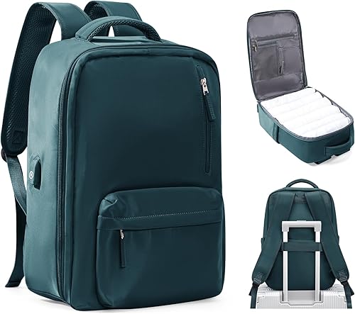 VGCUB Mochila de viaje grande, mochila de transporte para mujeres y hombres, mochila de gimnasio aprobada por aerolíneas, A1-azul pavo real, Grande