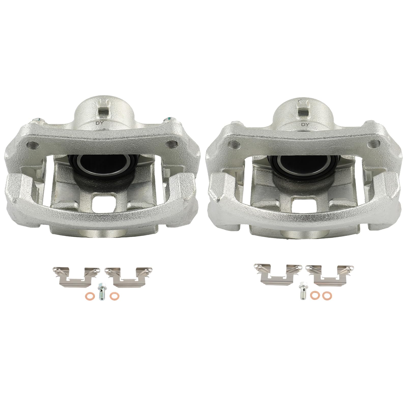 SCITOO Front Left &amp; Right Disc Brake Calipers With Bracket 18B5304 18B5305 | Fit For Ford Model - For Fiesta 2011-2019 2PCS