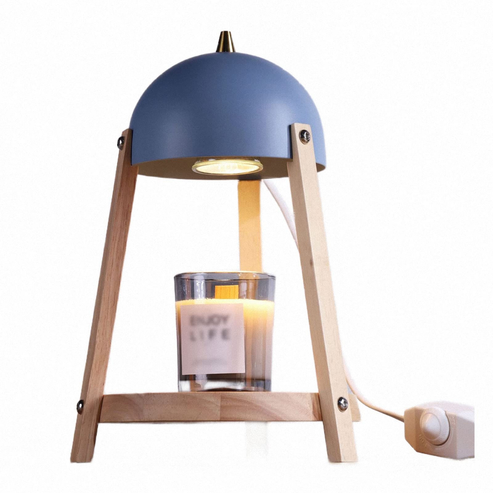 Semplice Lampada elettrica per Fusione Cera per aromaterapia con Lampadina,Lampada a Candela per Fusione Olio Essenziale Creativa,Luce Notturna per Comodino Camera da Letto