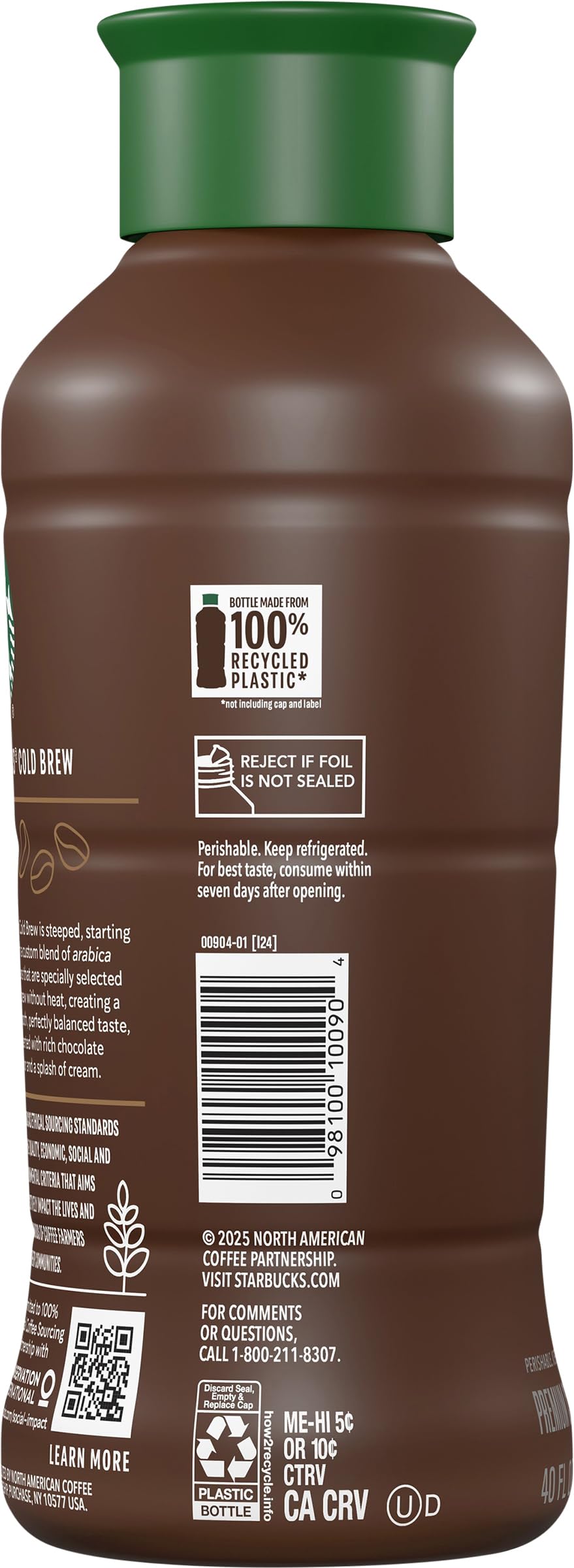 Starbucks Cold Brew Coffee Chocolate Cream 40oz