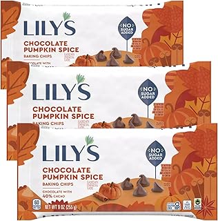 Chocolate Pumpkin Spice Baking Chips 9 Oz 3 Pack