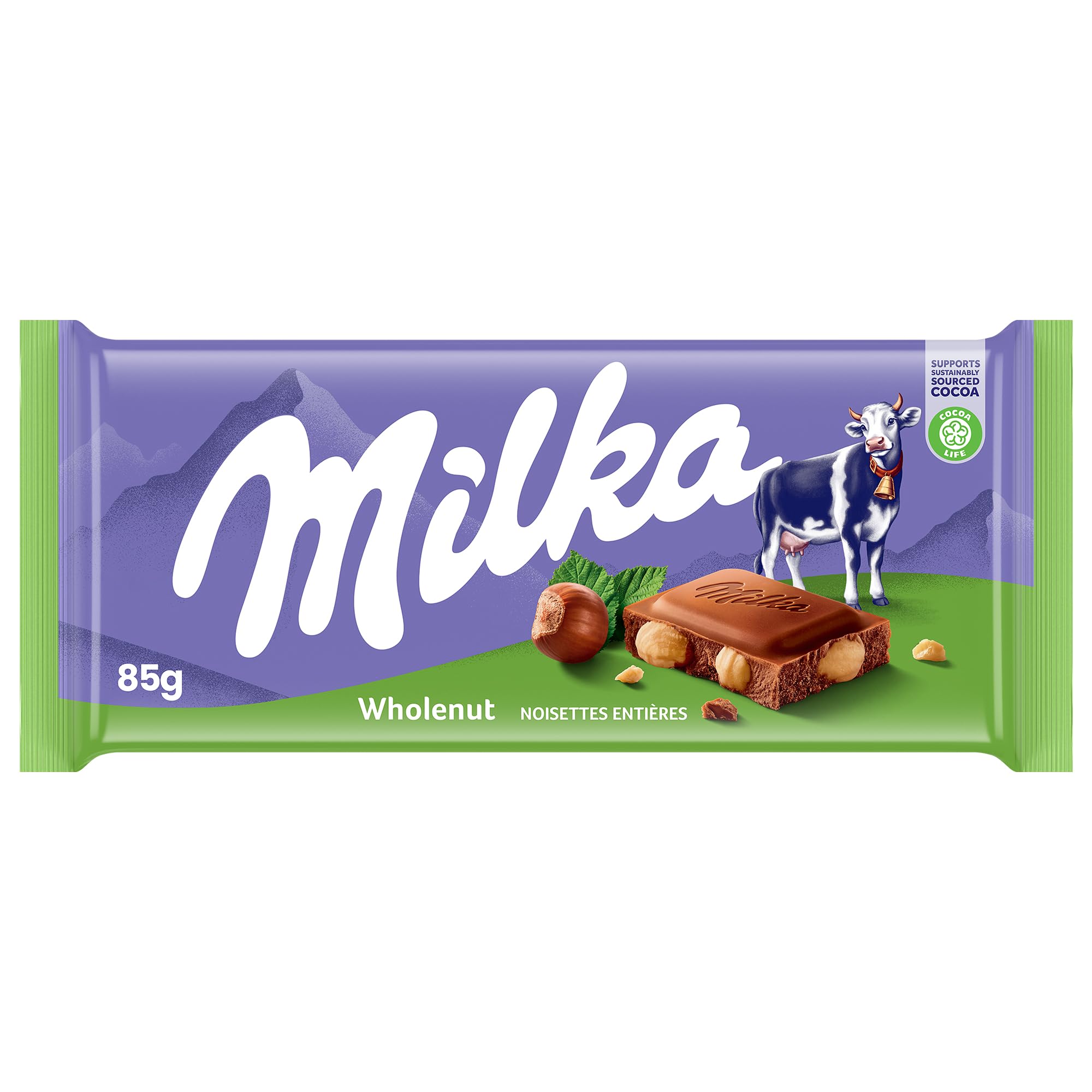 MilkaChocolate Wholenut 85g