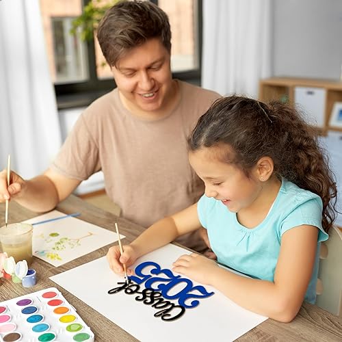 Miniatura 120 de Trébol de madera de gran tamaño de 7 pulgadas, adornos para el día de San Patricio para pintar, tréboles de madera en blanco en blanco, sin