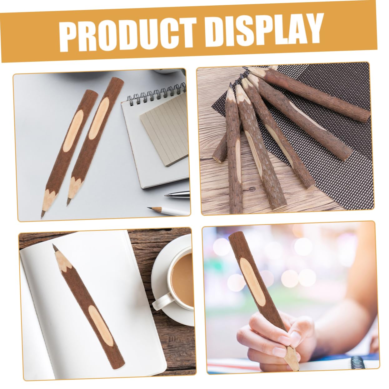 SHINEOFI 50piezas Lápices De Madera Pequeños Unidades Lápices Naturales De Árbol Portátiles y Cómodos Para Escribir Dibujar y Esbozar Para Estudiantes y Artistas