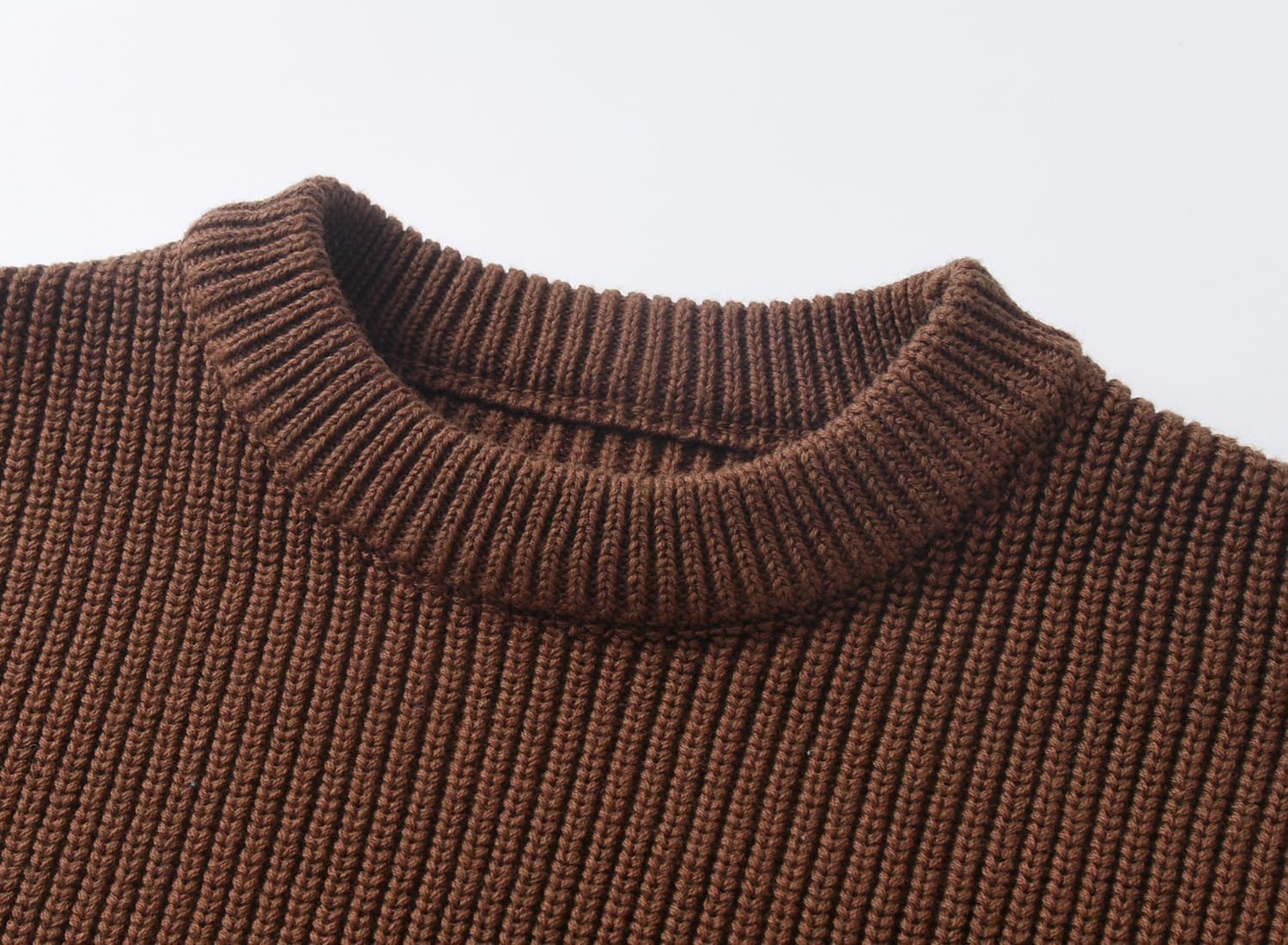 Toddler Baby Boys Girls Cotton Knit Sweater Crewneck Long Sleeve Pullover Top