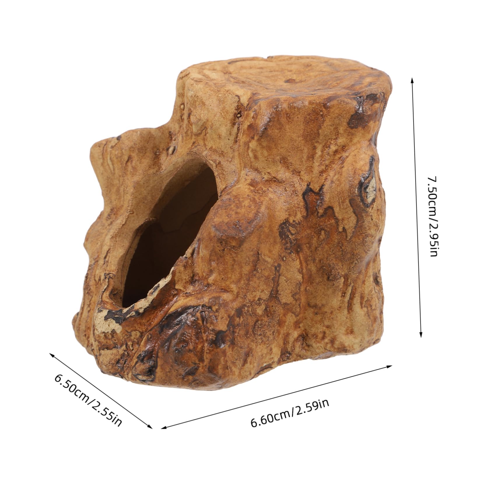 Parliky Fish Hideout Cave Aquarium Shelter for Shrimp and Reptiles Heat Resistant Safe for All Inhabitants Encourages Breeding Decorative Tank Accessory