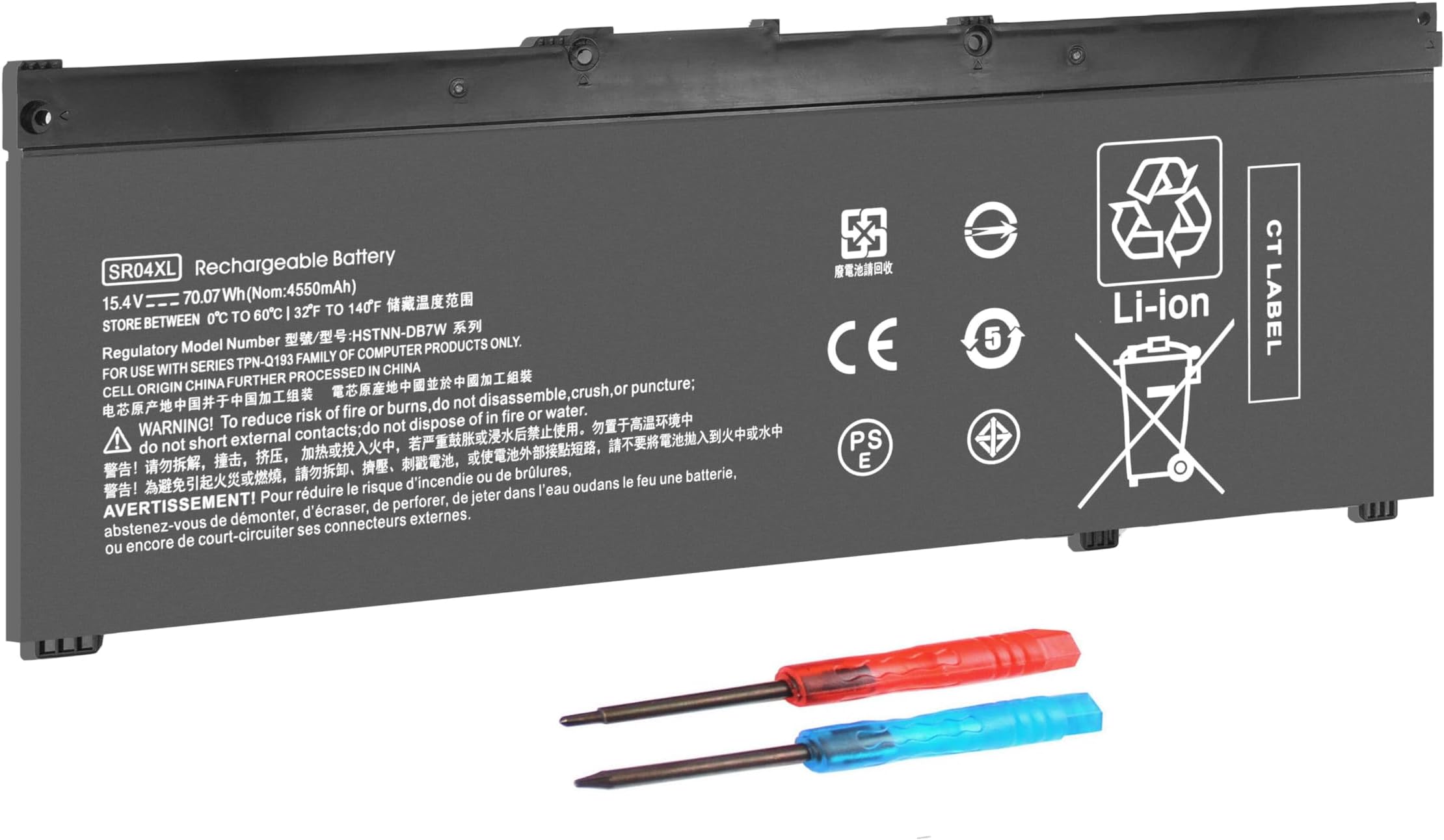 Batteria Ricambio VX04XL 90Wh 15.4V Per HP ZBOOK 15 G5 G6 - Compatibile Con L05766-855, L06302-1C1, HSTNN-IB8F