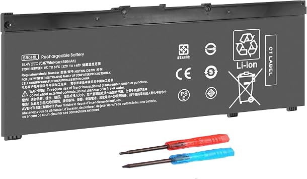 SR04XL SR03XL بطارية بديلة للكمبيوتر المحمول HP Omen 15-dc لـ HP Omen 15-dc0 15-dc1 15-cx0 15-ce0xx 15-cb0xx كمبيوتر شخصي للألعاب 15-dc1058wm 15-dc0006la 15-cx 15-dc0051nr 15-ce011dx بطاريات.