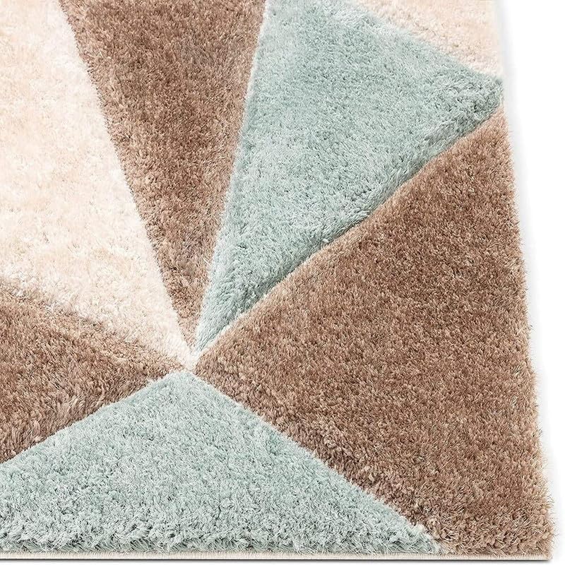 Image of Carpet for Living Room 5X7 FEET Modern Soft Shaggy Carpet Thick, Fluffy & 2 inch Pile Shag Rug for Your Kids Room, Bedroom & Livingroom (Multi Brown Pink)