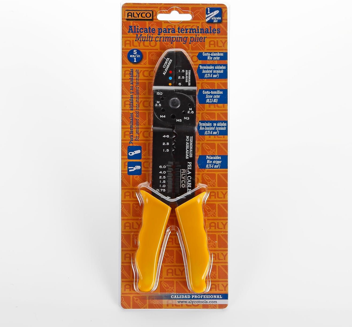 alyco 108002 Pliers for Insulated Terminals and not Isolated