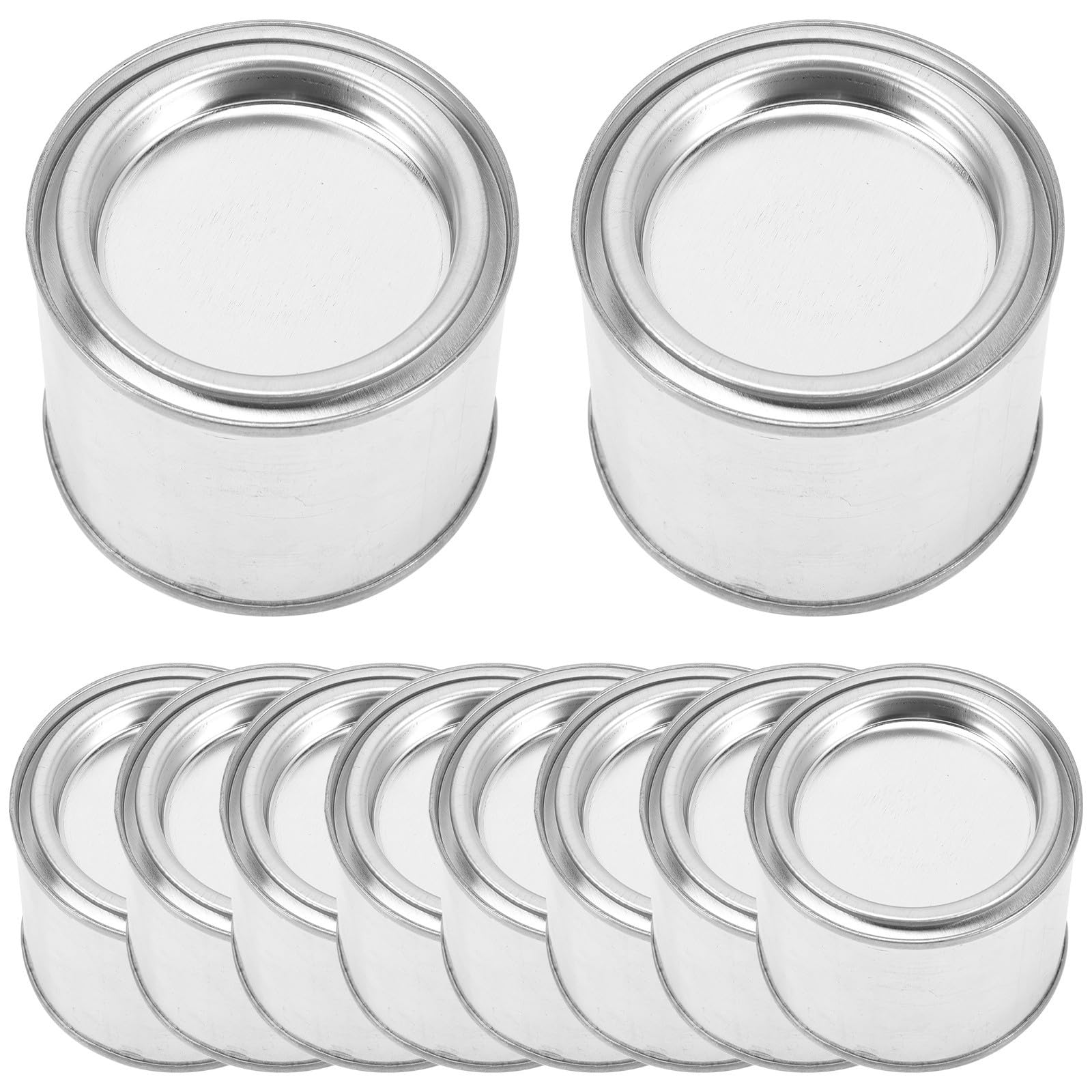 ABOOFAN Lot de 10 Pots de Peinture Vides en Métal 0,1 L, Boîtes Rondes pour Stockage et Scellage des Pigments, Récipients Portatifs Résistants Adaptés Rangement de Peinture et Loisirs