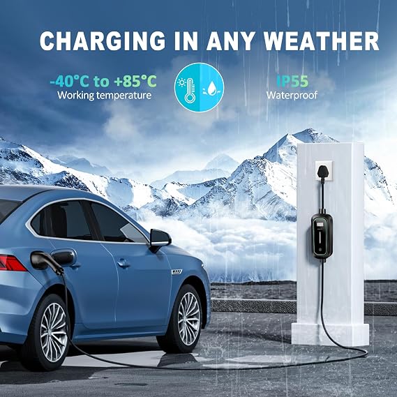 EV Charger Cable Type 2 Pin 3kW/8.6M/6A-13A/1-Phase