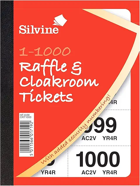 Newport Aquarium Discount Tickets: Silvine Cloakroom/Raffle Books, Pack of 6