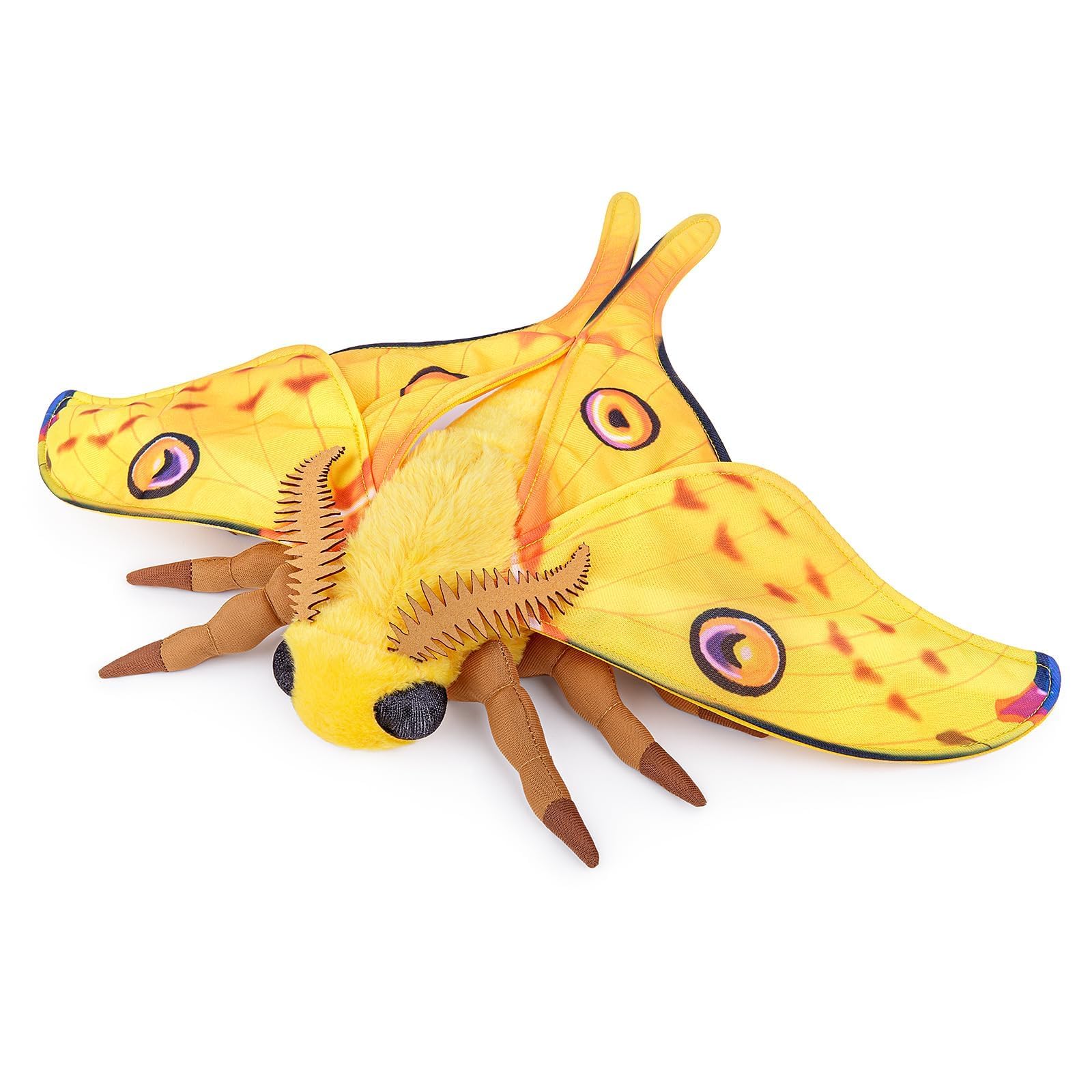 lilizzhoumax Simulation Leopard Moth Plush Toy 10.62inch Soft Realistic Leopard Moth Stuffed Animal Plush Toy for Kids Insect lovers Boys and Girls Gifts Home Decoration — view 16
