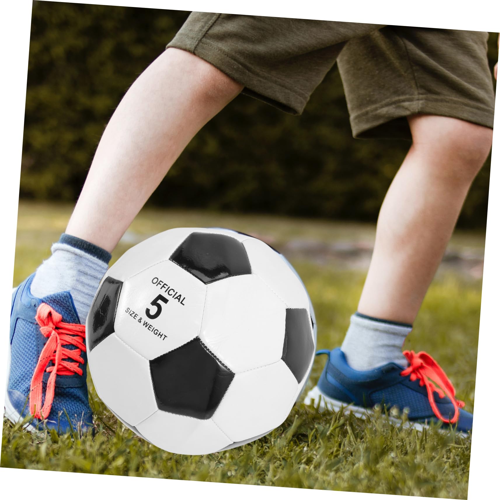 Toyvian 6 Balones de Fútbol de PVC Tamaño 5 para Entrenamiento Infantil, Resistentes al Desgaste Buen Tacto para Práctica en Campo