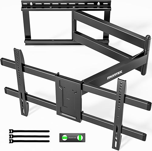 monTEK Soporte de pared para TV de brazo largo para la mayoría de televisores de 43 a 80 pulgadas, soporte de TV de extensión de 42 pulgadas