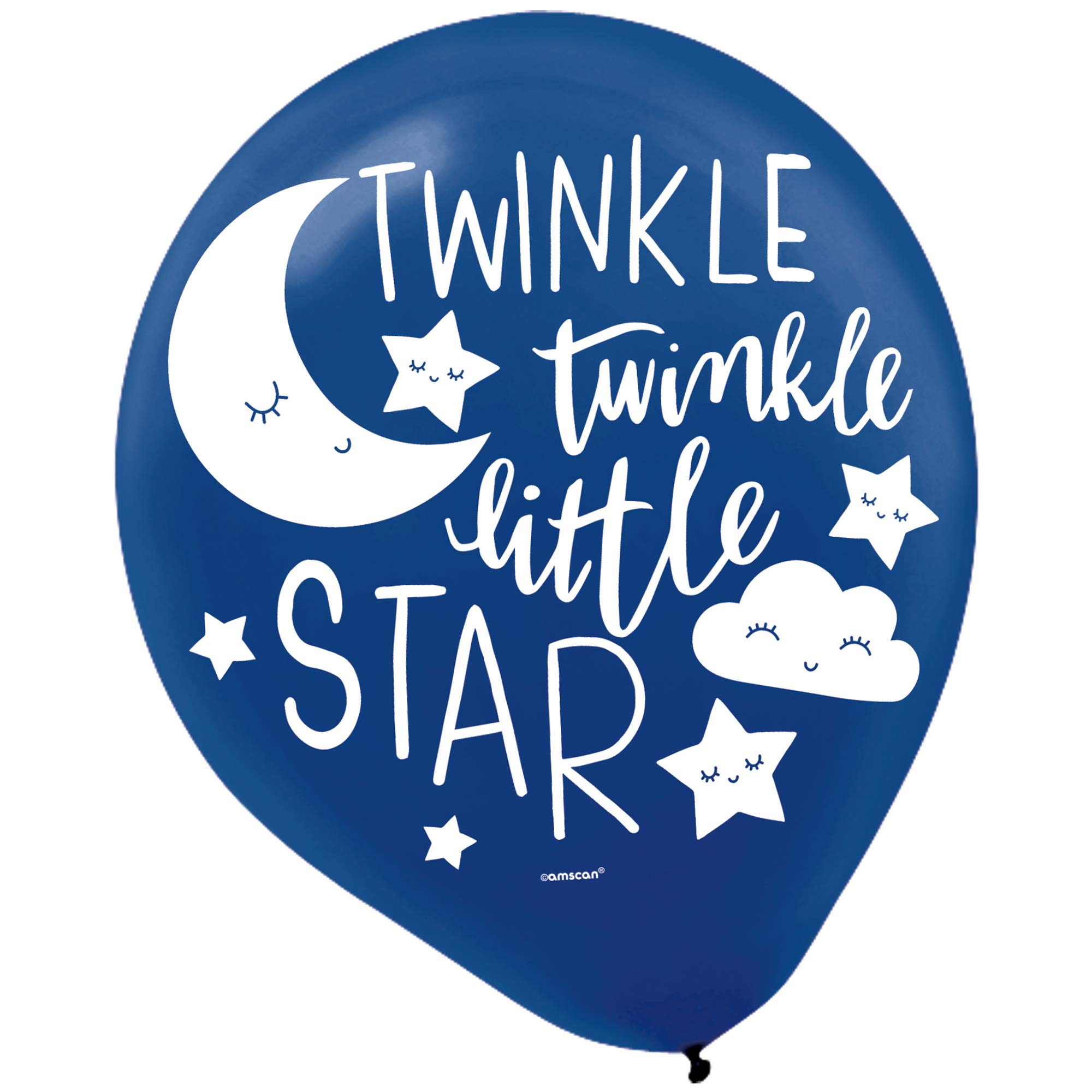 Balony lateksowe z nadrukiem w kształcie gwiaździstej nocy 30,5 cm - 15 szt
