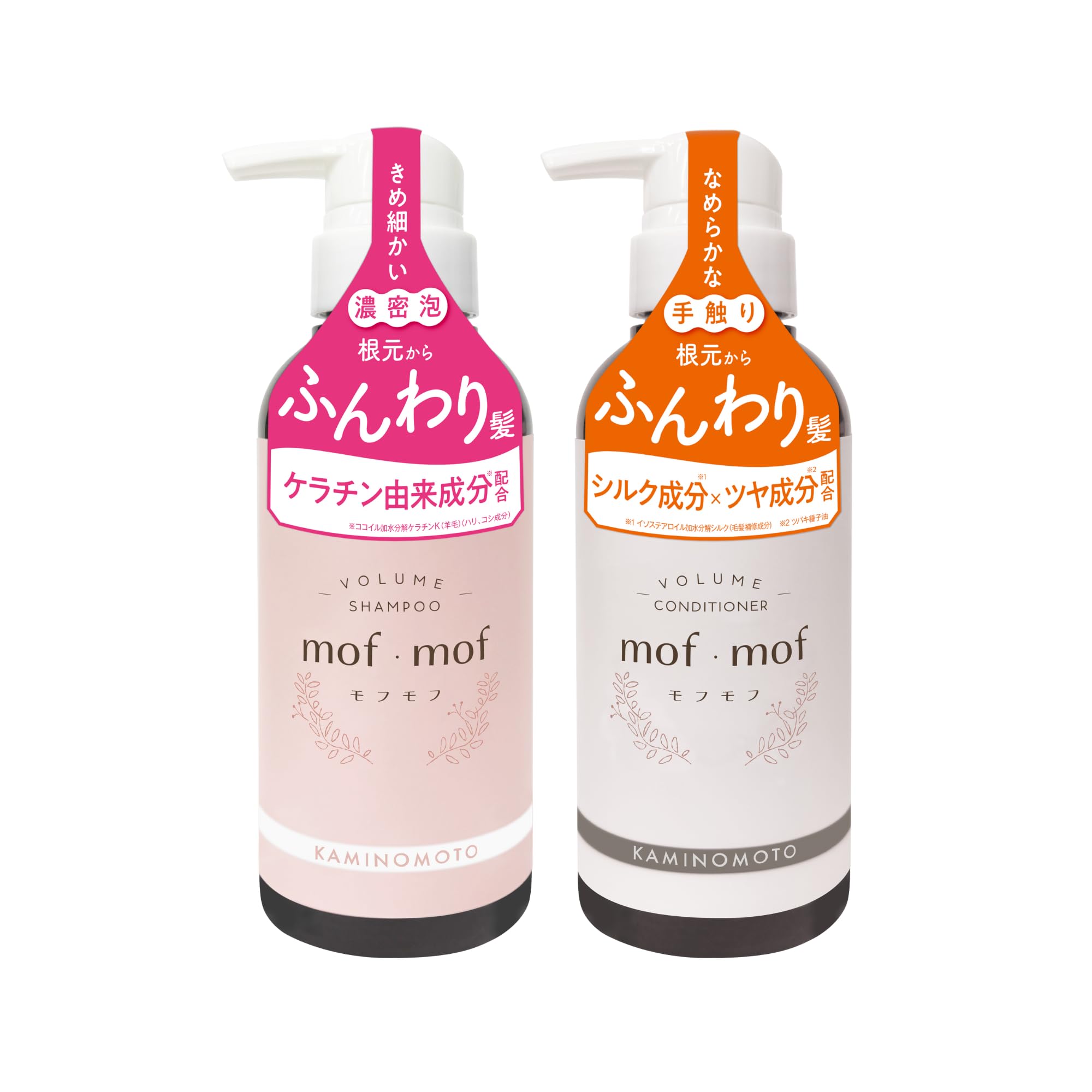 mof・mof Volume-Enhancing Shampoo, Conditioner, 10.1 fl oz (300 ml) each, Kaminnoin, Keratin, Harri, Koshi, Shiny, Women’s : Beauty