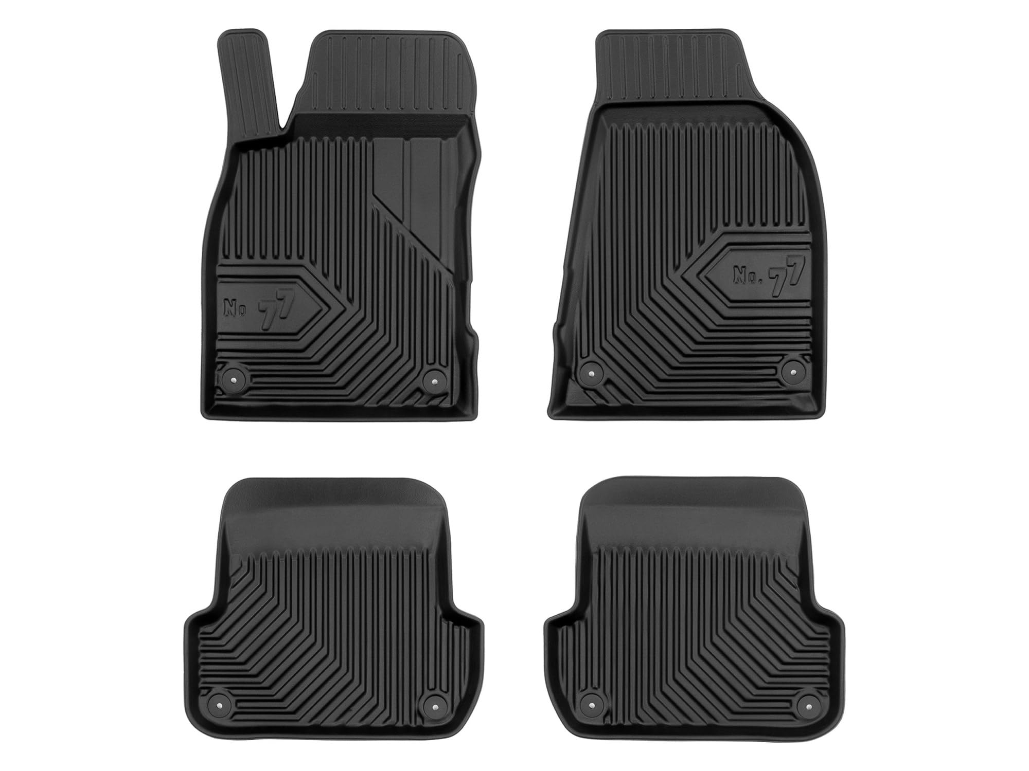 Dywaniki 3D TPE kompatybilne z Audi A4 B7 (2004-2008), komplet, NO77
