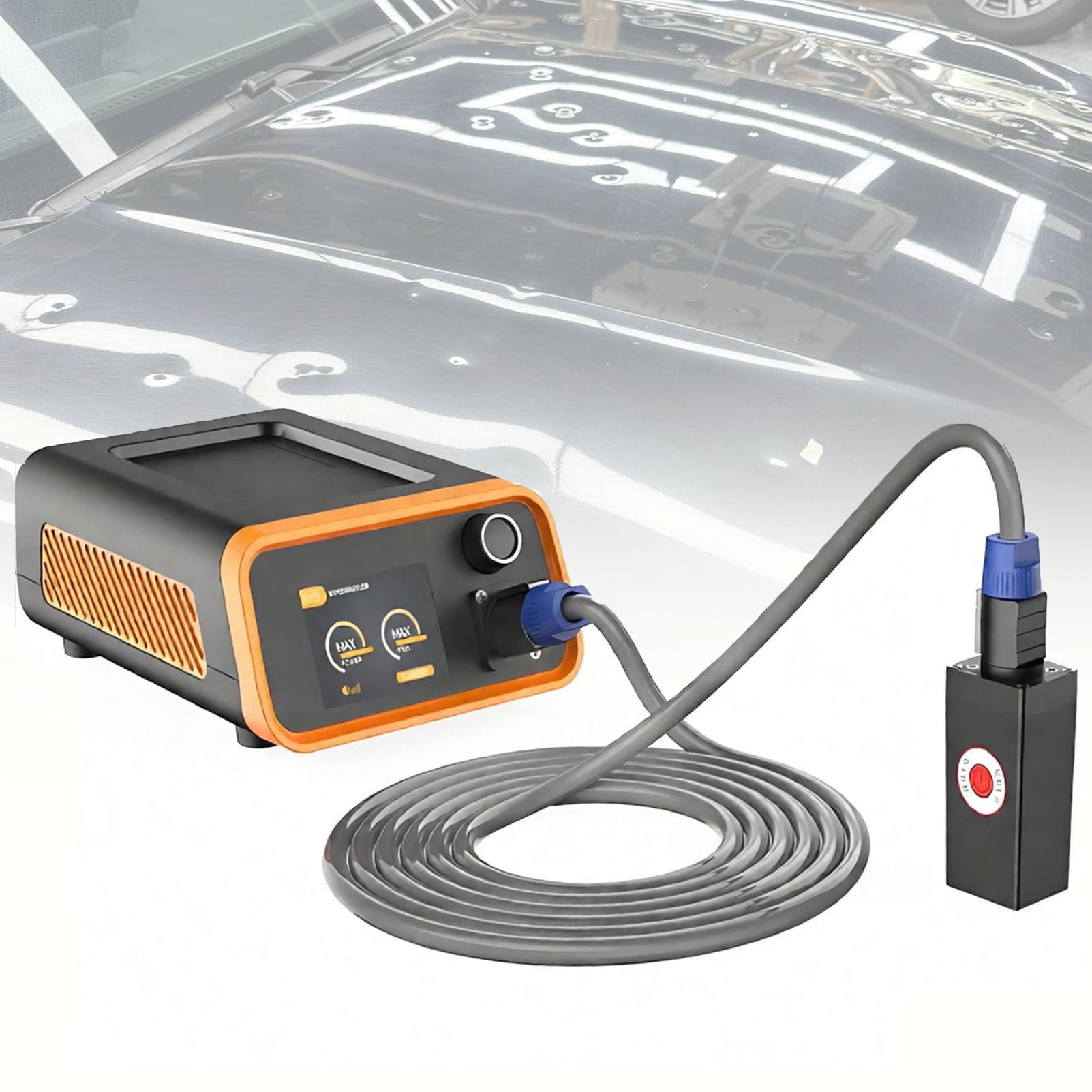 1500 W, bezlakierowa nagrzewnica indukcyjna PDR z kablem zasilającym. 007
