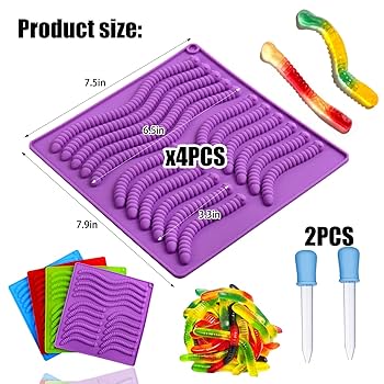 グミ様、専用です。 Amazon.co.jp: Palksky グミワーム型 シリコン製 グミ