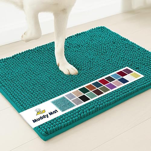 Miniatura 38 de Muddy Mat® - Tapete de microfibra superabsorbente para mascotas, antideslizante y lavable, de felpilla, secado rápido, para entrada