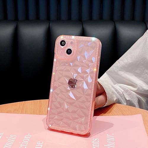 Miniatura 6 de ZTOFERA Diseñada para iPhone 13 de 6.1 pulgadas, funda transparente brillante para mujeres y niñas, bonita funda protectora de silicona TPU suave