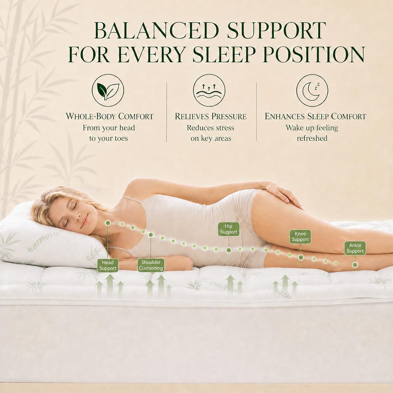 Waterproof Full Mattress Topper,Breathable Pillow Top Bed Pad