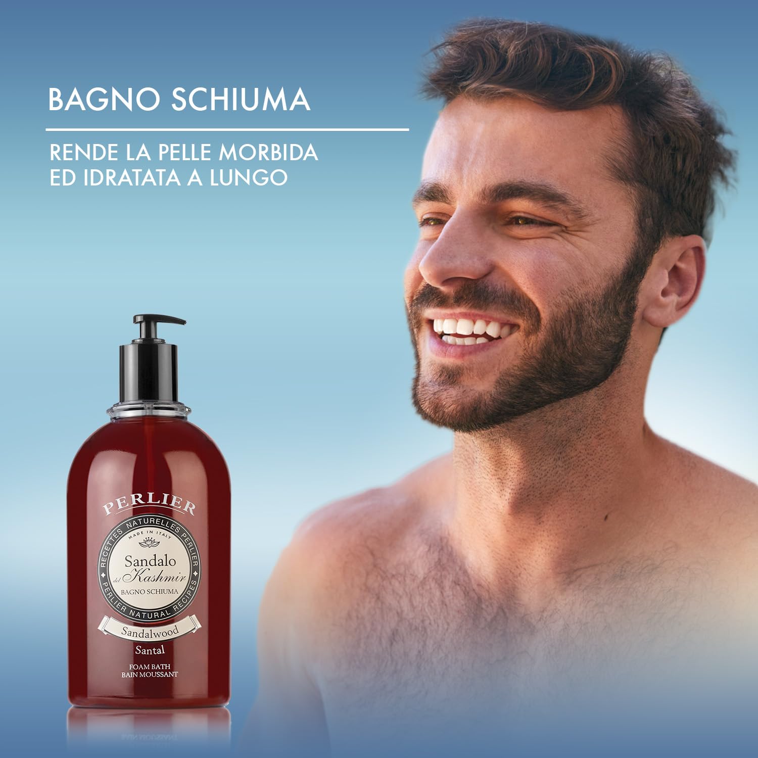 Perlier Bagno Schiuma Sandalo - 3000 ml con dosatore (Confezione da 2)