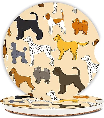 Miniatura 17 de Posavasos de automóvil para portavasos de automóvil, bonitos accesorios de automóvil para interior de mujer, 2 posavasos para automóvil, tapete de