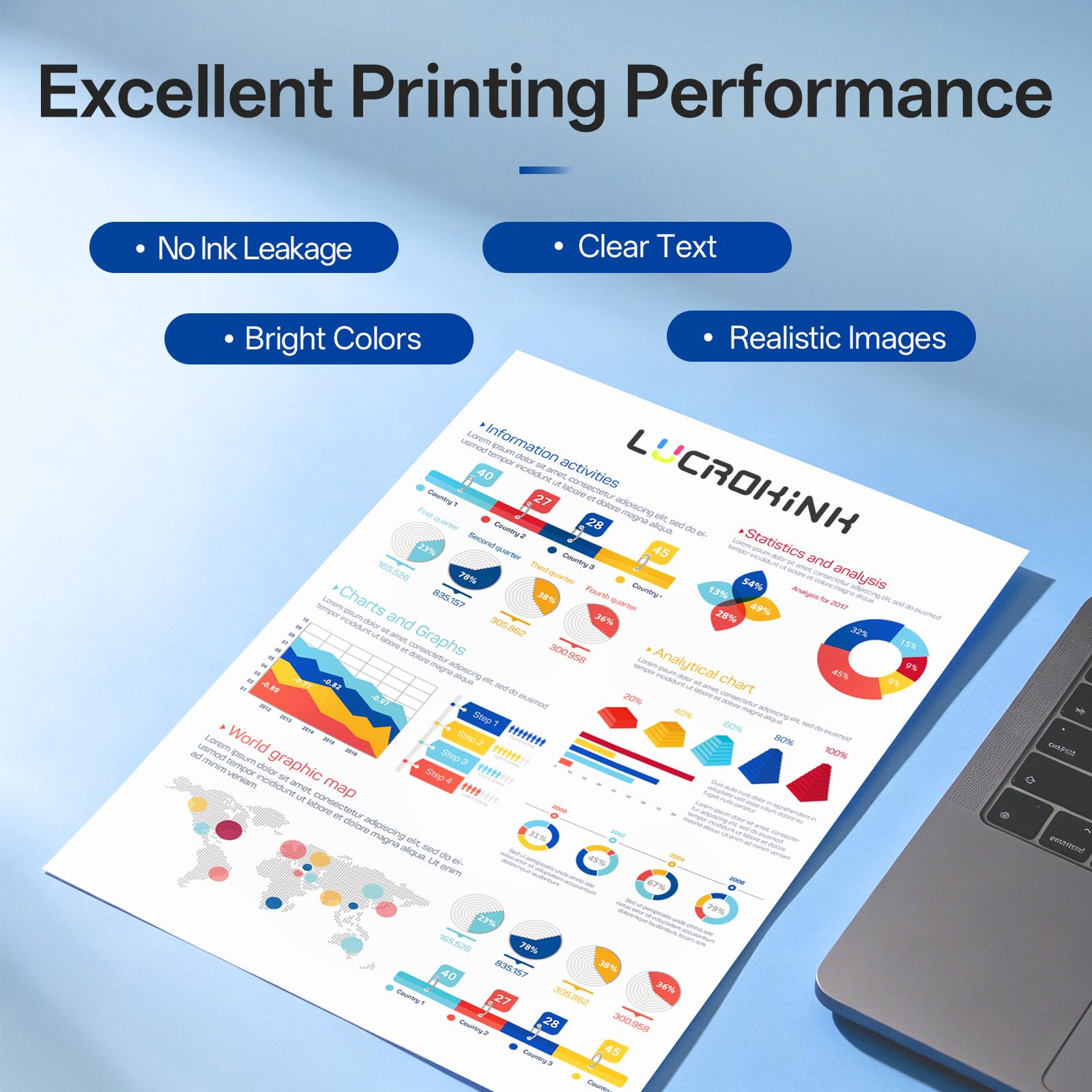 937XL wkład atramentowy, kompatybilny z wkładami do drukarek 937e, 4 sztuki | Kompatybilny z HP Officejet pro 9110b 9120b 9130b 9720 9730, drukarki Some "e+" nie są kompatybilne z (S/C/M/G)
