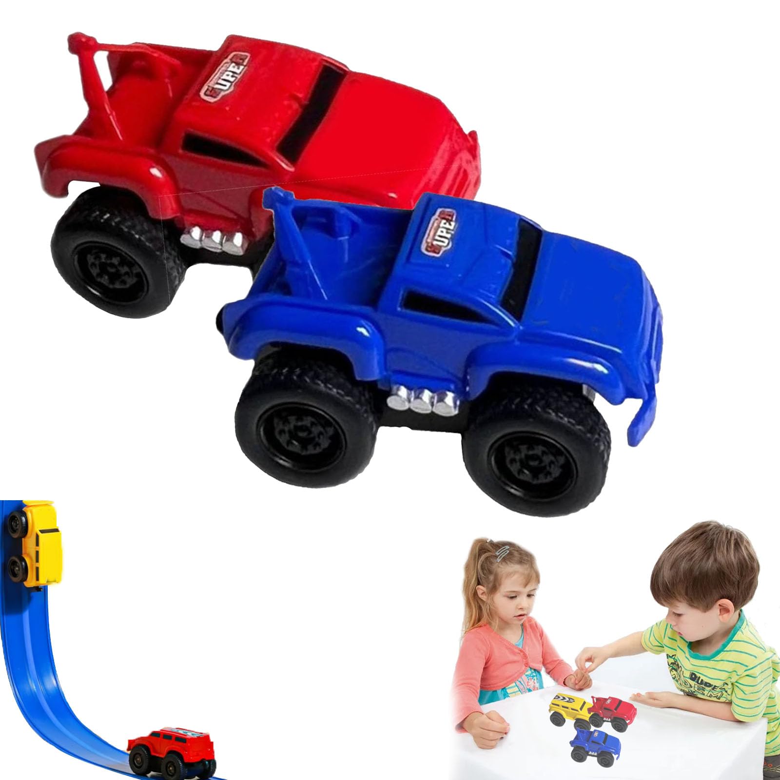 Pull-Back Wall Climbing Toy Car - Inertial Anti-Gravity Car For Kids, Yellow (Magical Climbing Vehicle) - View #2