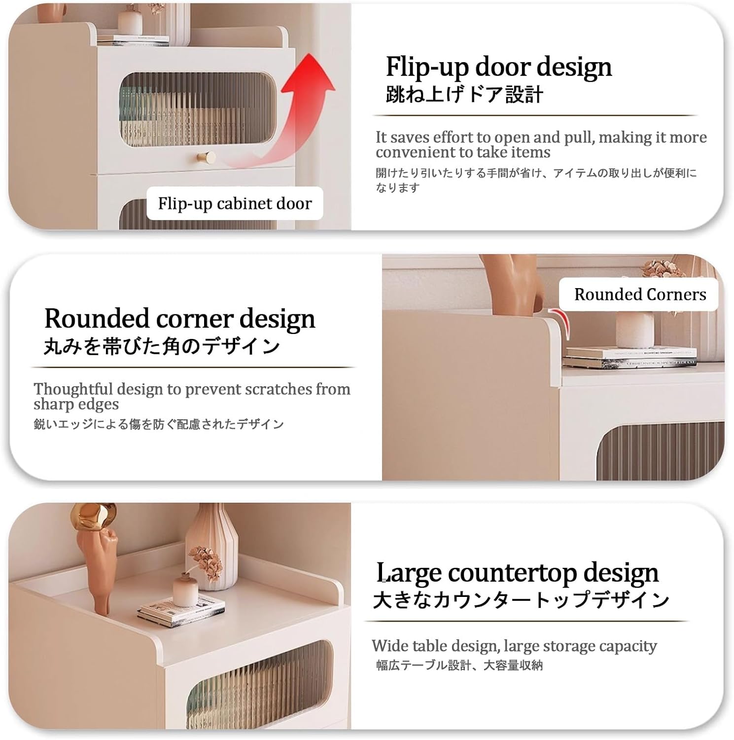 Wood Storage Organizer Stand for Robot Vacuum, Sweeping Robot Rack with Doors & Drawers, Home Storage Solution, Durable & Stylish Organizer for Efficient Cleaning