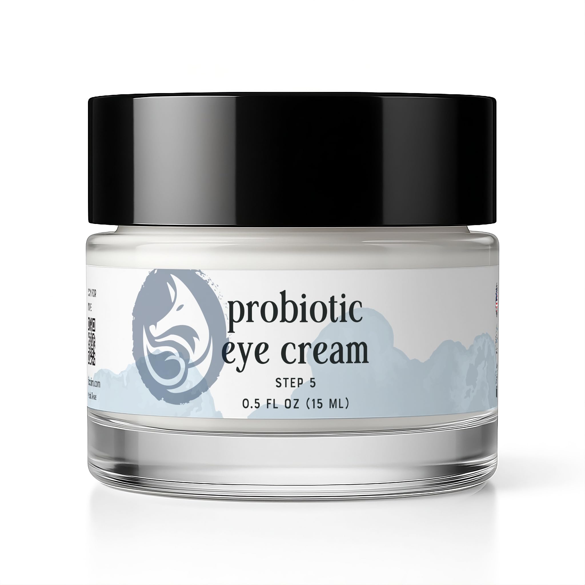 Crema probiótica para ojos con cafeína para ojeras, hinchazón y arrugas, fórmula botánica de lujo 28 con ceramidas, objetivos debajo de las bolsas de los ojos, líneas finas y patas de gallo