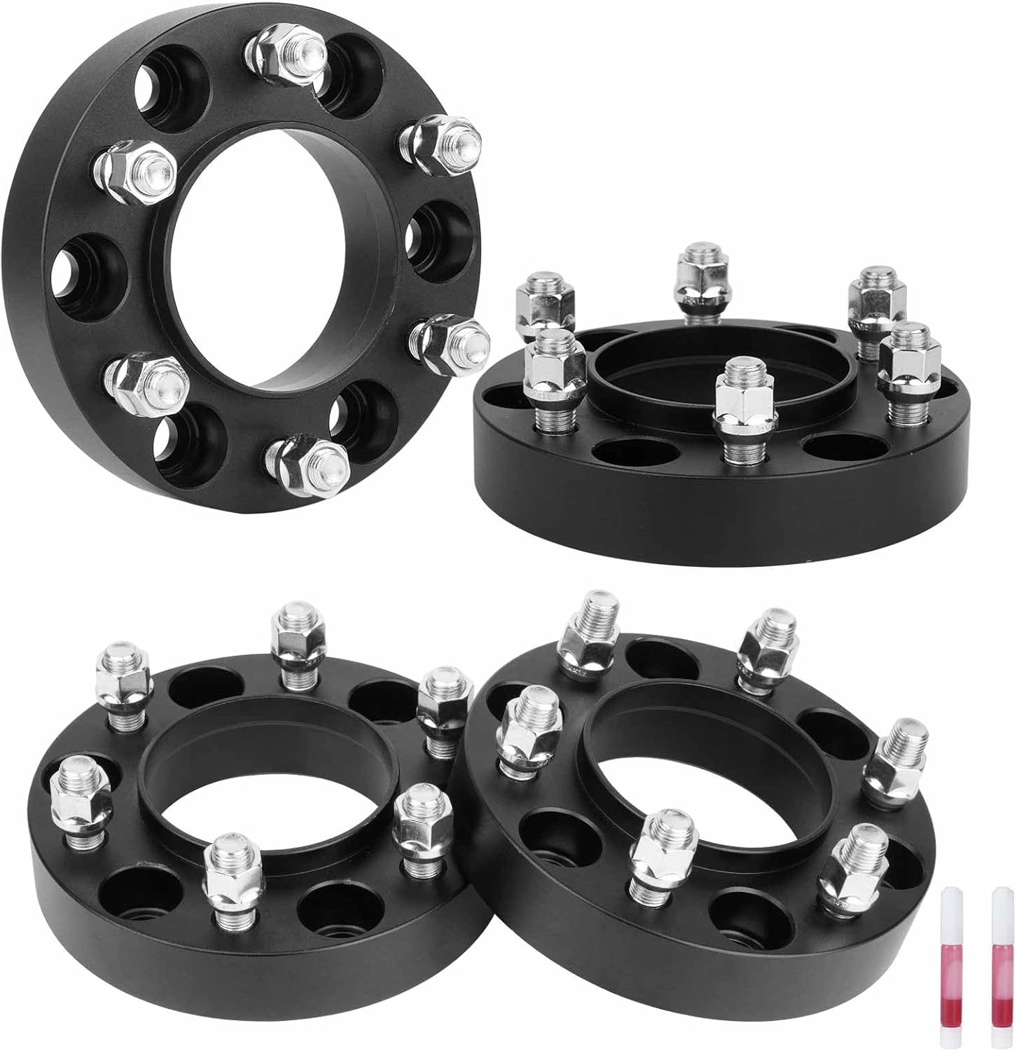 6x5.5 1.25 inch Hubcentric Wheel Spacers 95.1mm Bore for 2022-2023 Toyota Tundra,Lexus LX600,14x1.5 Studs 6 Lugs Wheel Adapters, 31.75mm Thick 6x139.7mm, Set of 4