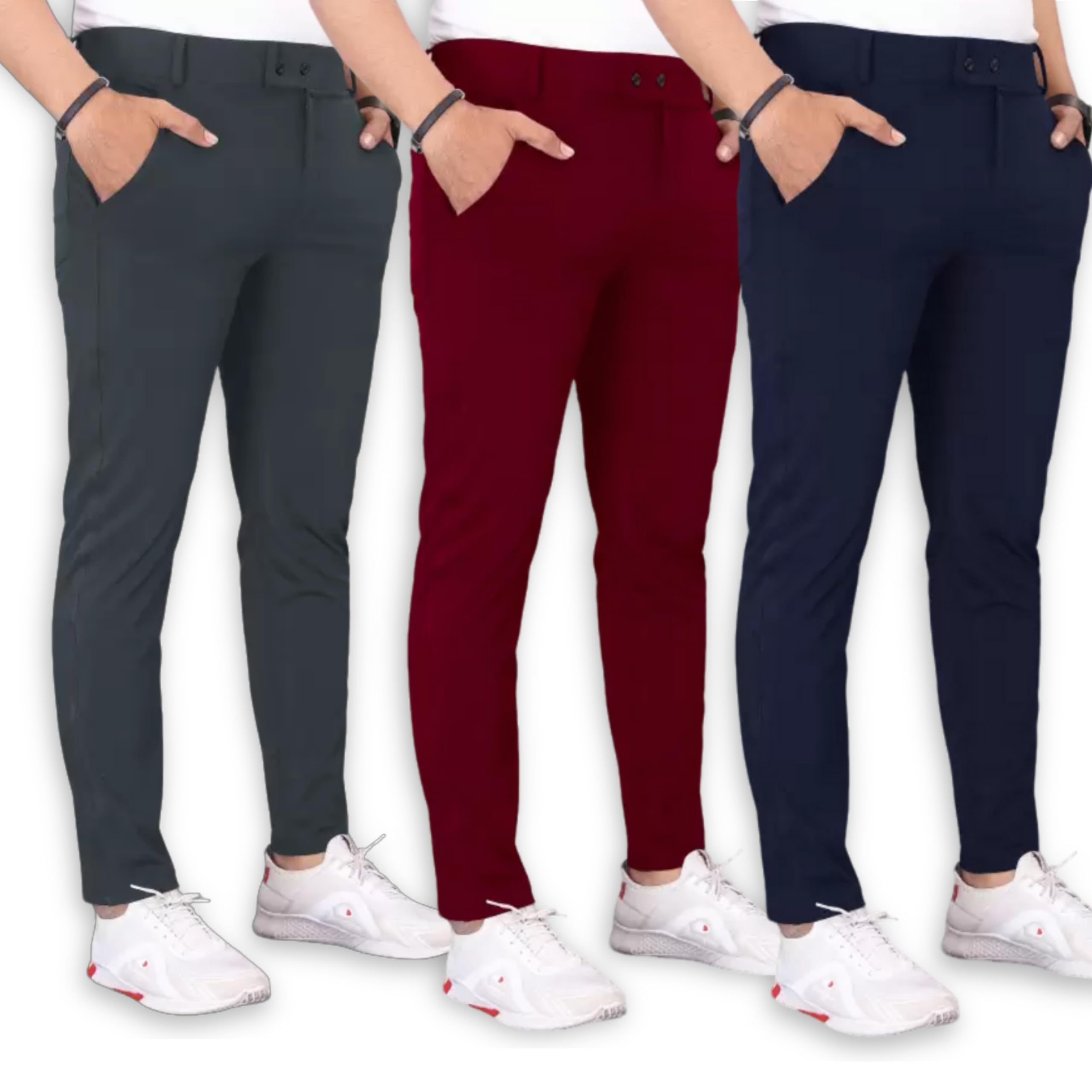 Men's Classy Slim Fit Trousers for Office and Casual Wear | Versatile Men's Trousers | Ideal for Formal Events and Everyday Casual Wear-image-19