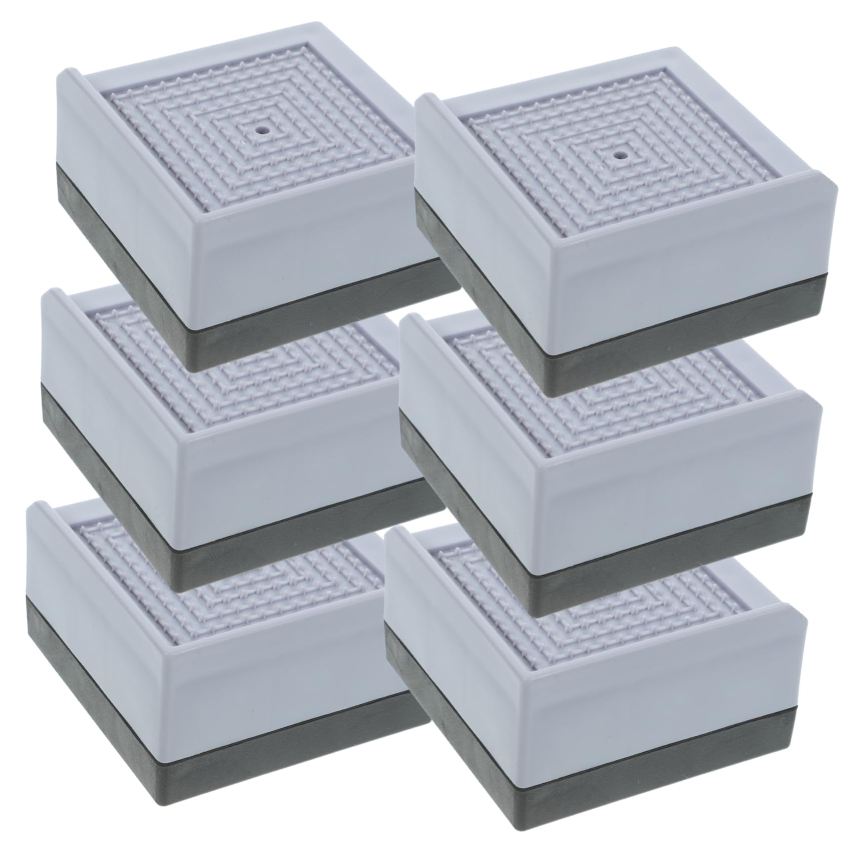 balacoo 6pcs Heavy Duty Furniture Risers for Bed Couch Desk and Appliances Non- Supports for Increasing Storage Space and Floor