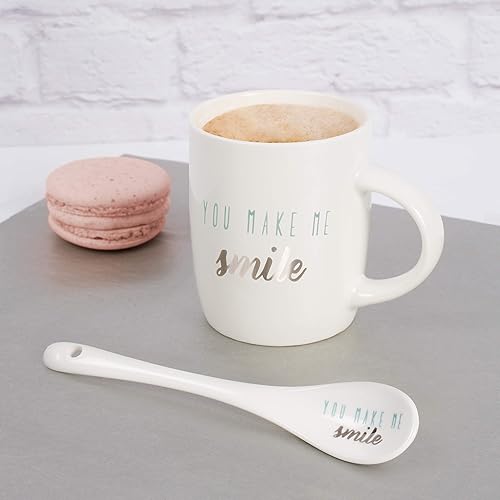 Miniatura 4 de Pavilion Gift Company You Make Me Smile - Mini taza de expreso, 5 onzas
