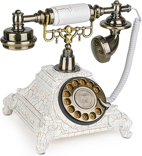 Sangyn Teléfono antiguo estilo europeo Teléfono Vintage Teléfono Retro Teléfonos Fijos Decoración Teléfonos Antiguos Teléfonos para el Hogar Oficina