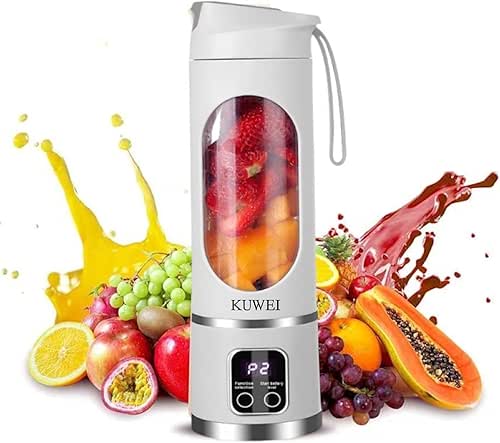 Portable blender,USB-C rechargeable,Personal compact travel juicer cup15OZ for Shakes, Smoothies,Fresh