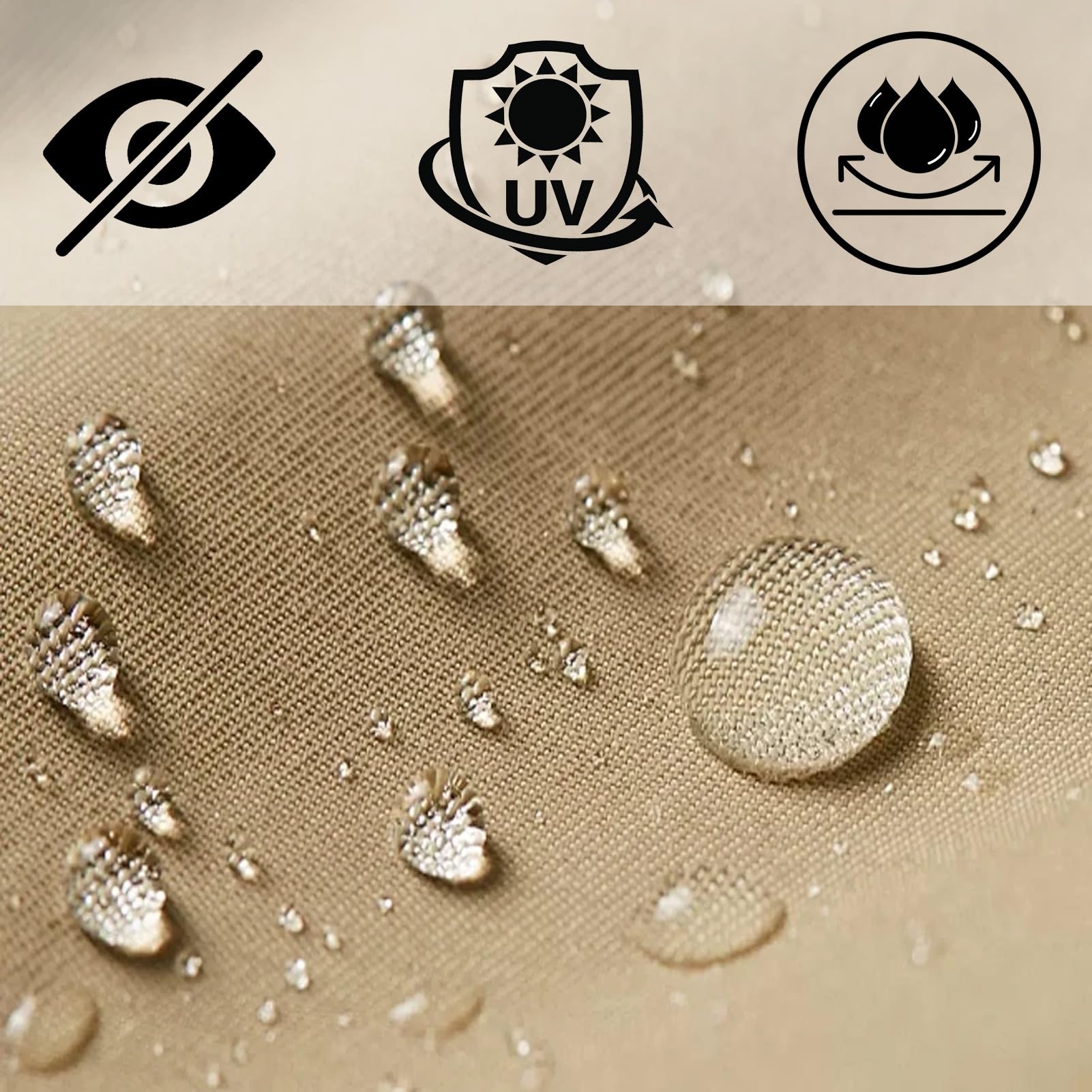 Einziehbare Welle Sonnensegel 370 x 500 cm HDPE Markise Maßgeschneidert Uv-Schutz Sonnenschutz Wasserdicht Sonnenschutz für Terrasse, Pergola, Garten, Golden
