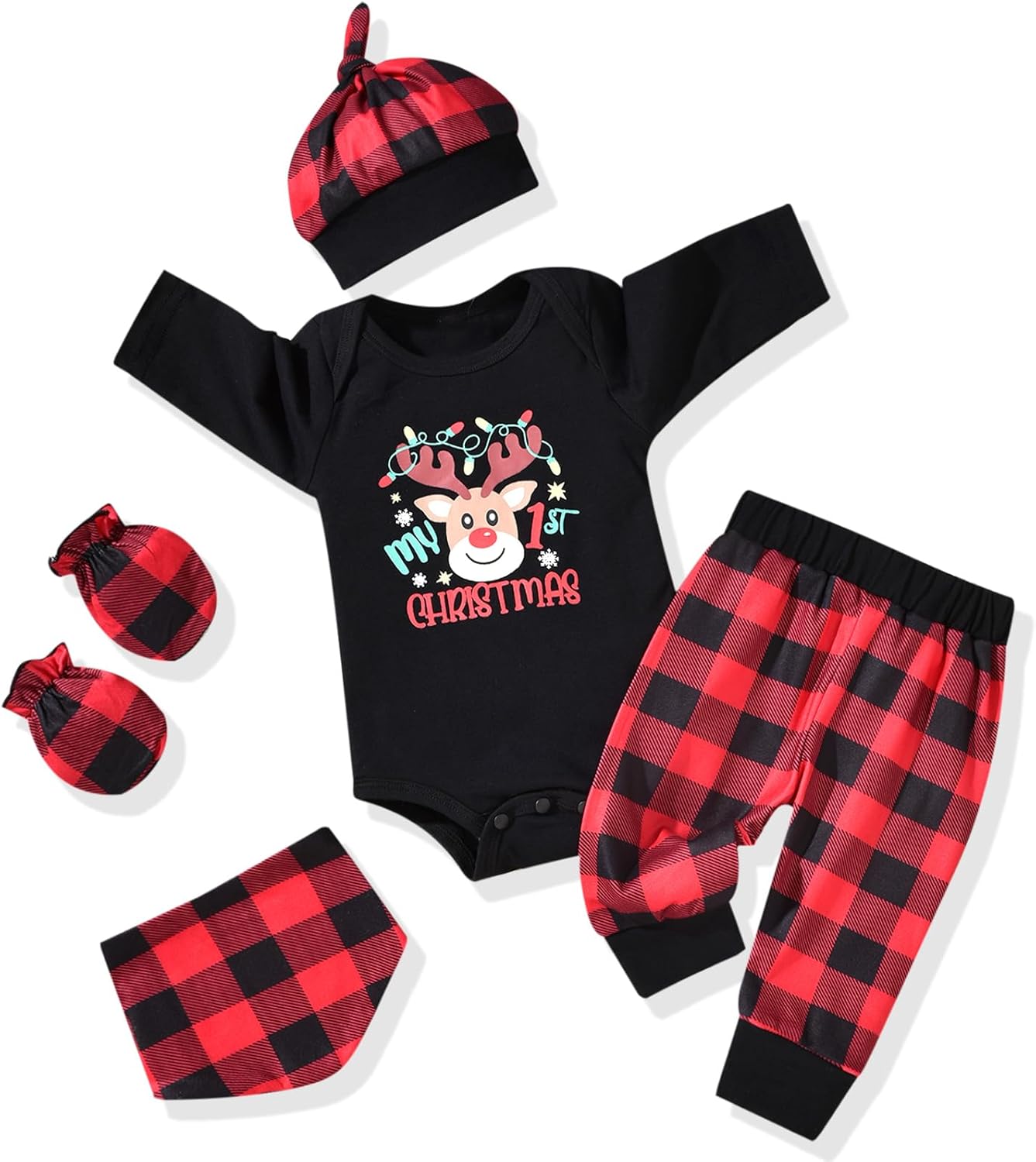 Aalizzwell Newborn Baby Boy Long Sleeve Outfit for Fall Winter